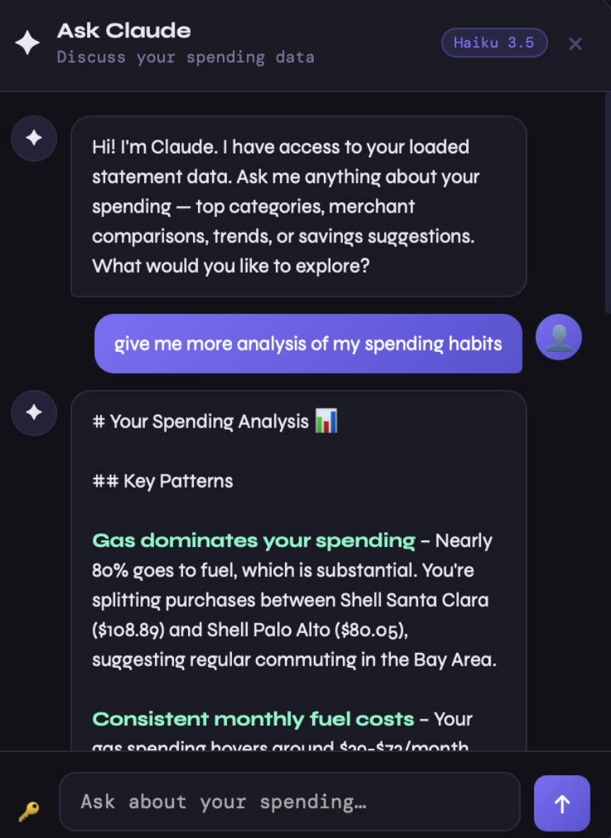 Claude AI chatbot interface